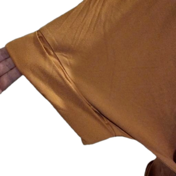 Zenana NWOT Orange Dress with front tie SUPER SOFT - Picture 4 of 6